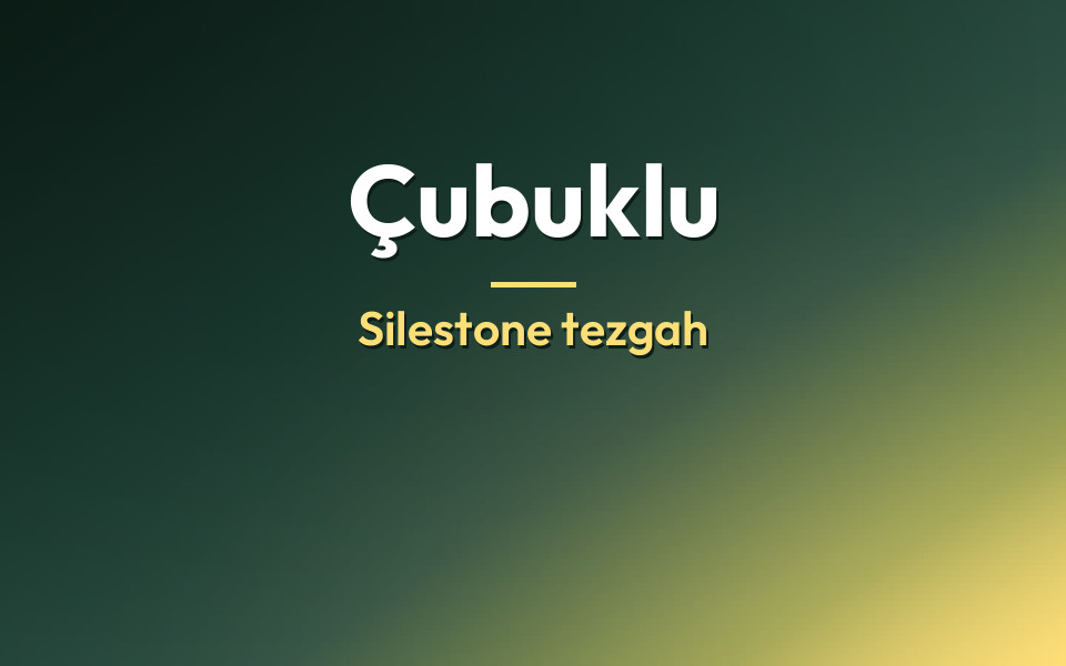 Çubuklu Silestone tezgah