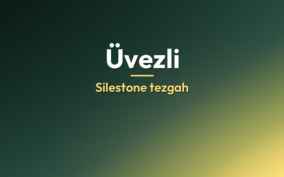 Üvezli Silestone tezgah
