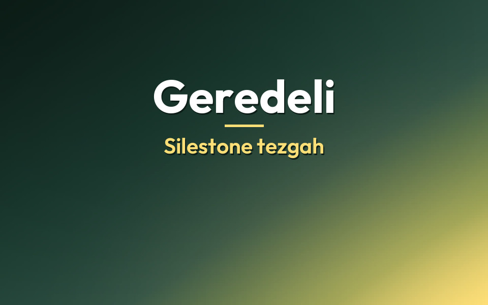 Geredeli Silestone tezgah