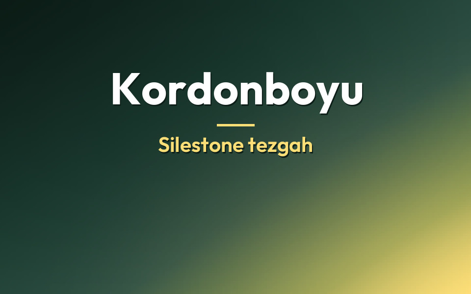 Kordonboyu Silestone tezgah