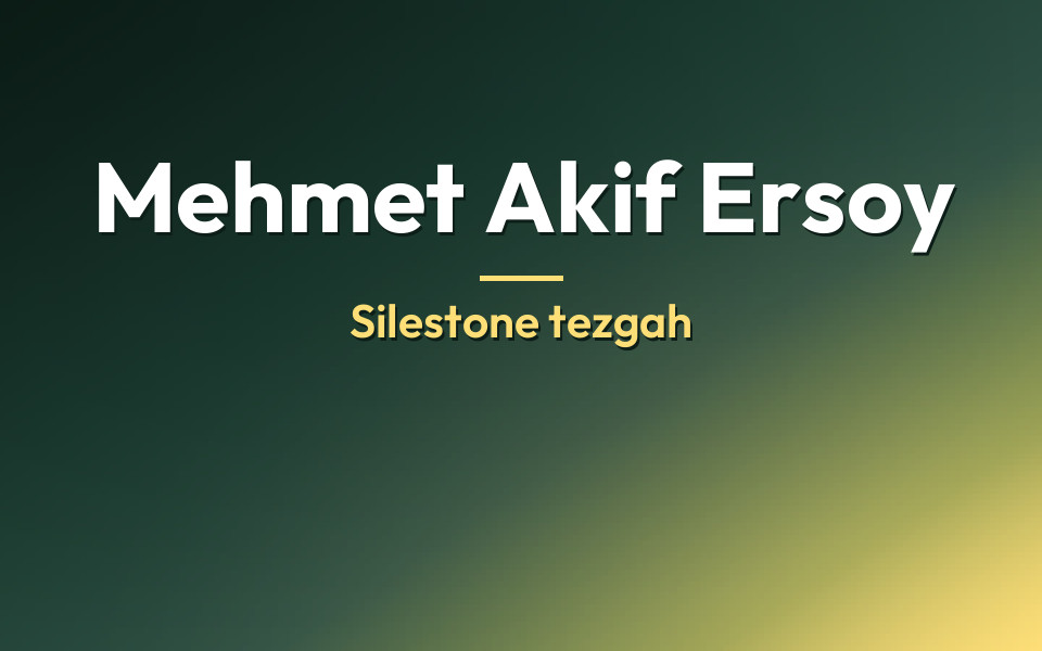 Mehmet Akif Ersoy Silestone tezgah