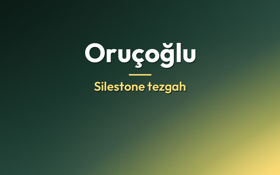 Oruçoğlu Silestone tezgah