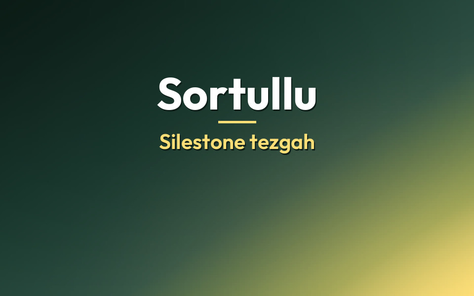 Sortullu Silestone tezgah